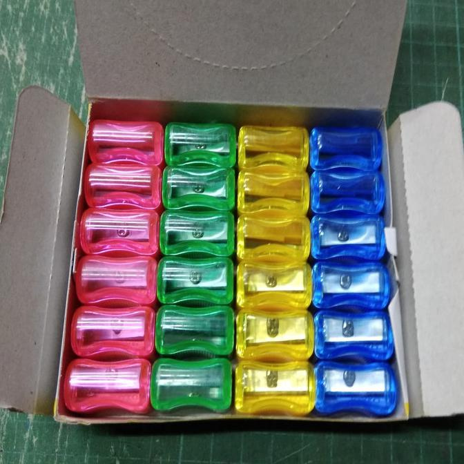

Cuci Gudang Awal Tahun Rautan Pensil / Serutan Pensil / Sharpener Joyko SP-362 - 1pack/24pcs Cuci