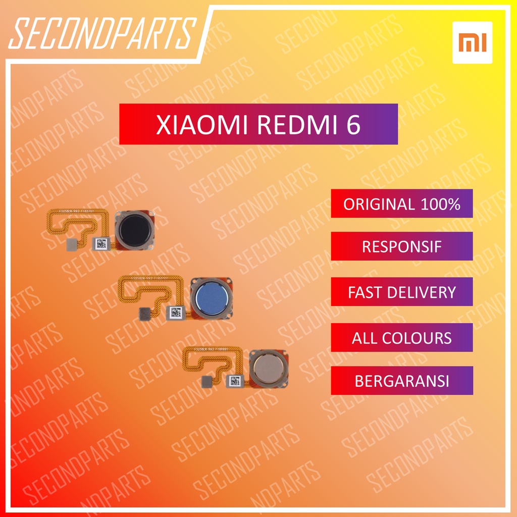 FINGERPRINT FINGER SENSOR SIDIK JARI XIAOMI REDMI 6 ORIGINAL
