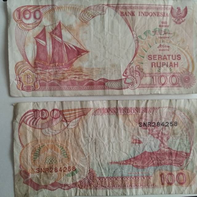 Uang 100 rupiah th 1992