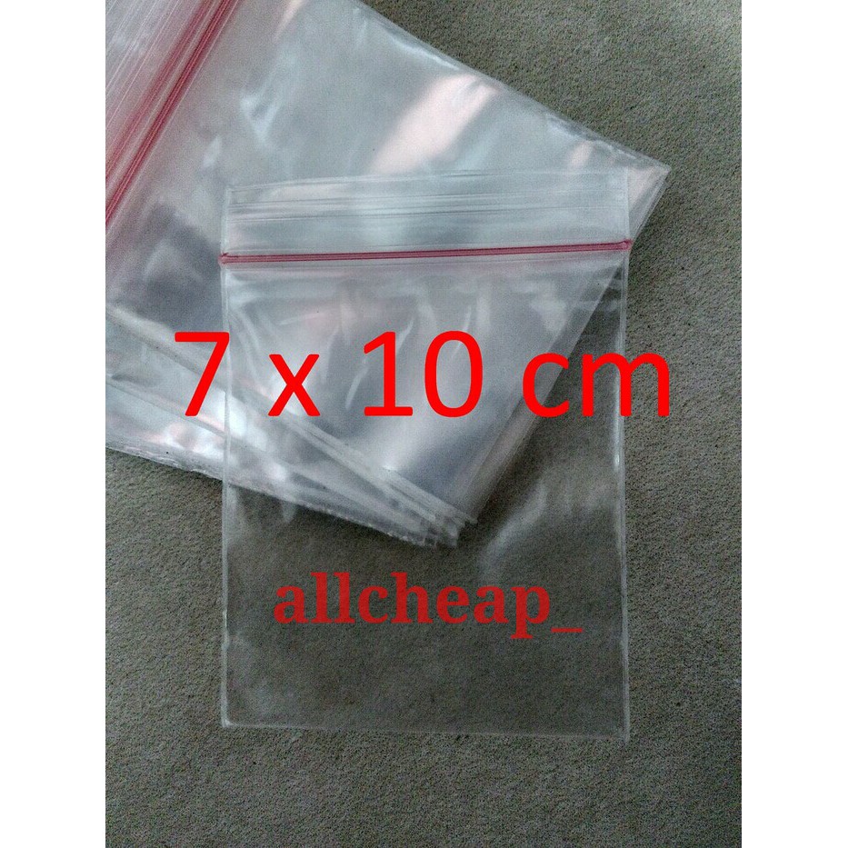 100LBR plastik KLIP 7x10 plastic clip seal zipper bag sealer ziplock PE