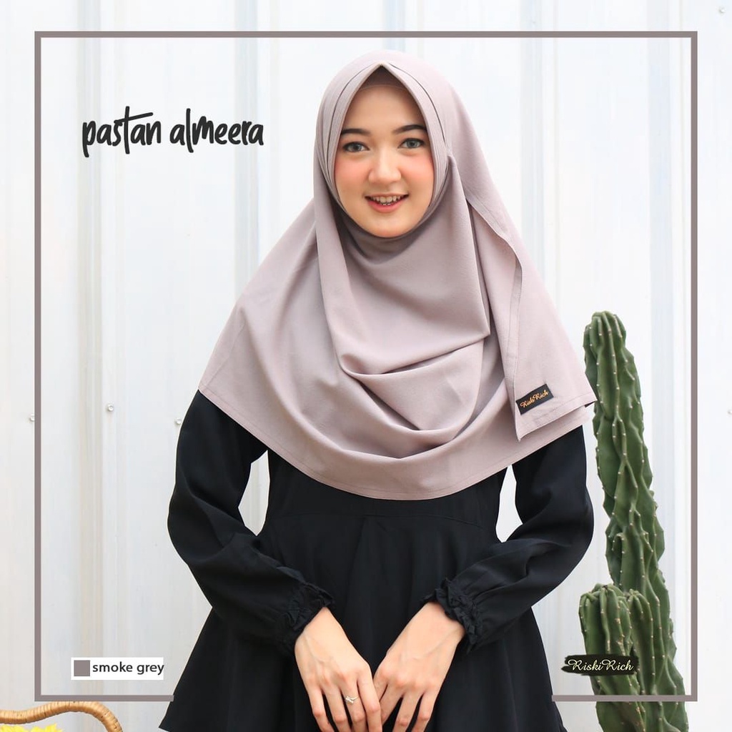 Riskirich ALMEERA Hijab Pashmina Instant Crepe