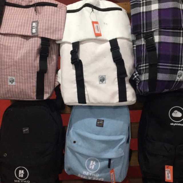 Promo Backpak Mules, Heyho dan SkyFriday Tas gendong original local brand bagpack