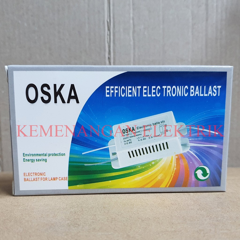 OSKA ELECTRONIC BALLAST LAMPU NEON TL T8 / TRAFO ELEKTRONIK 1x40W 220V 40W 40 W 40WATT 40 WATT