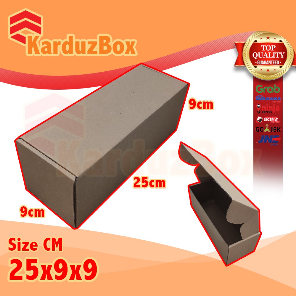 

25x9x9 kotak Kardus Packing Box Pizza, box hampers, box kado, kardus diecut polos