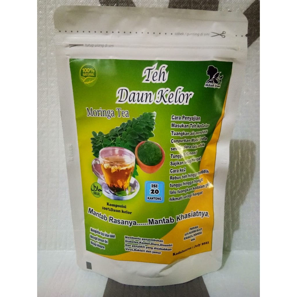 

Teh Daun Kelor Alami Organik
