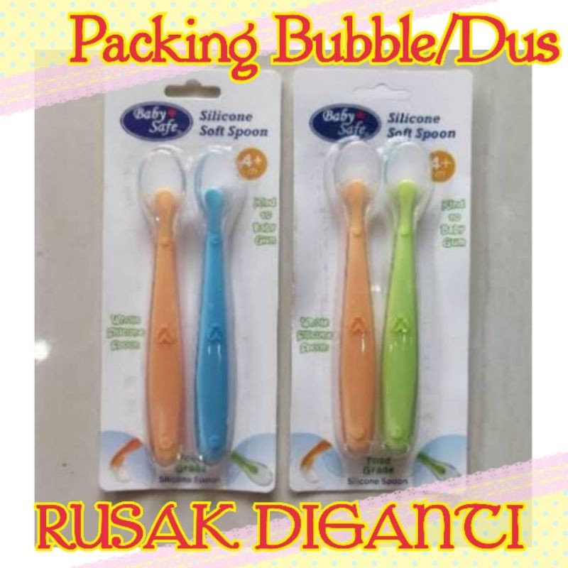 Baby Safe SC009 Silicone Spoon 1 Set isi 2