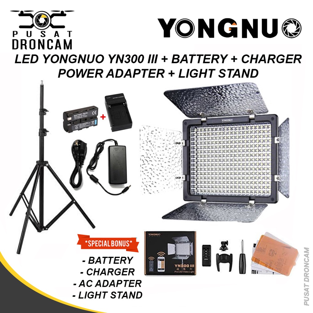 YONGNUO YN-300 III LED VIDEO LIGHT - LAMPU YN300 III YN 300III