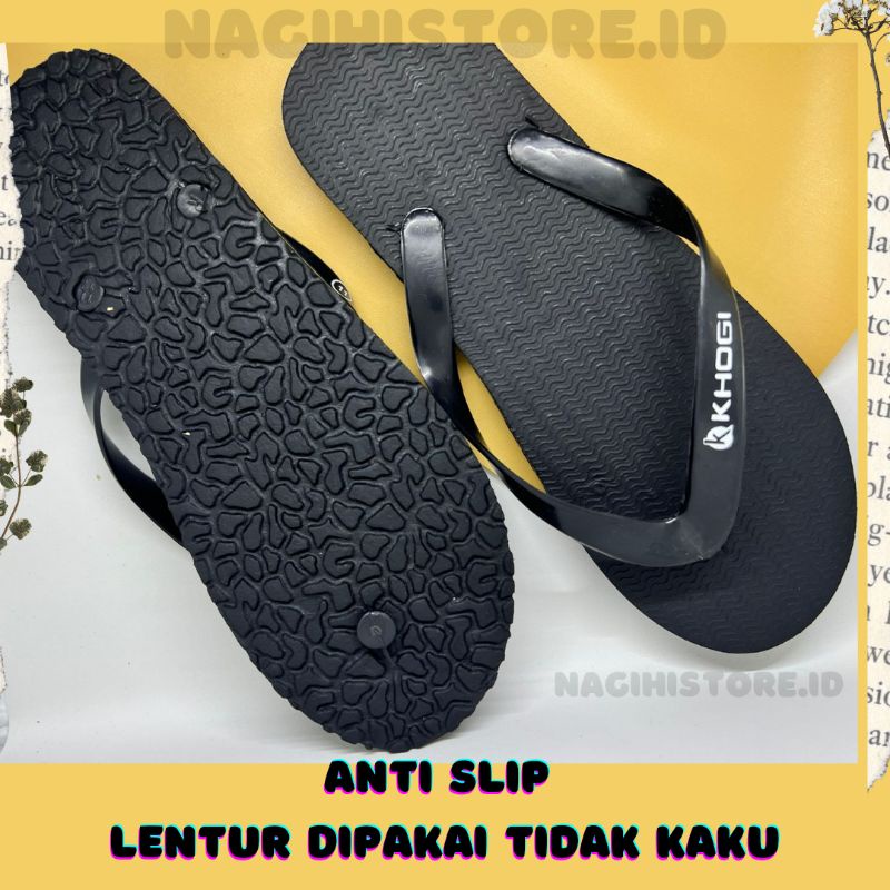 ✨NAGIHI✨ Sandal Khogi Size 11 &amp; 12 / Sandal Murah / Sandal Hitam Polos Best Seller/ SANDAL KOGI TERLARIS