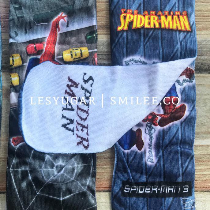 NEW SALE KAOS KAKI PANJANG ANAK LAKI - LAKI SPIDERMAN AVENGERS KARAKTER PAUD TK