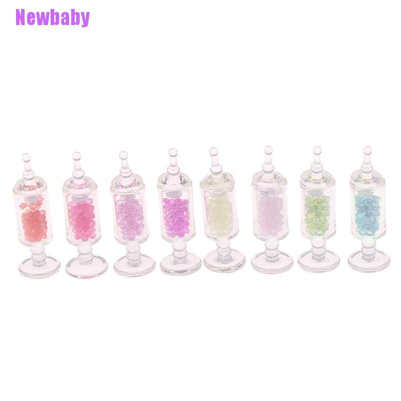 (Newbaby) Mainan Miniatur Toples Permen Bahan Resin Skala 1: 12 Untuk Dekorasi Rumah Boneka