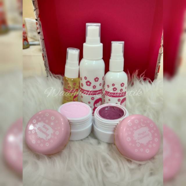 GLOGLOWING  PAKET GLOWING (DAY PINK) | GLOGLOWING KEMASAN LAMA