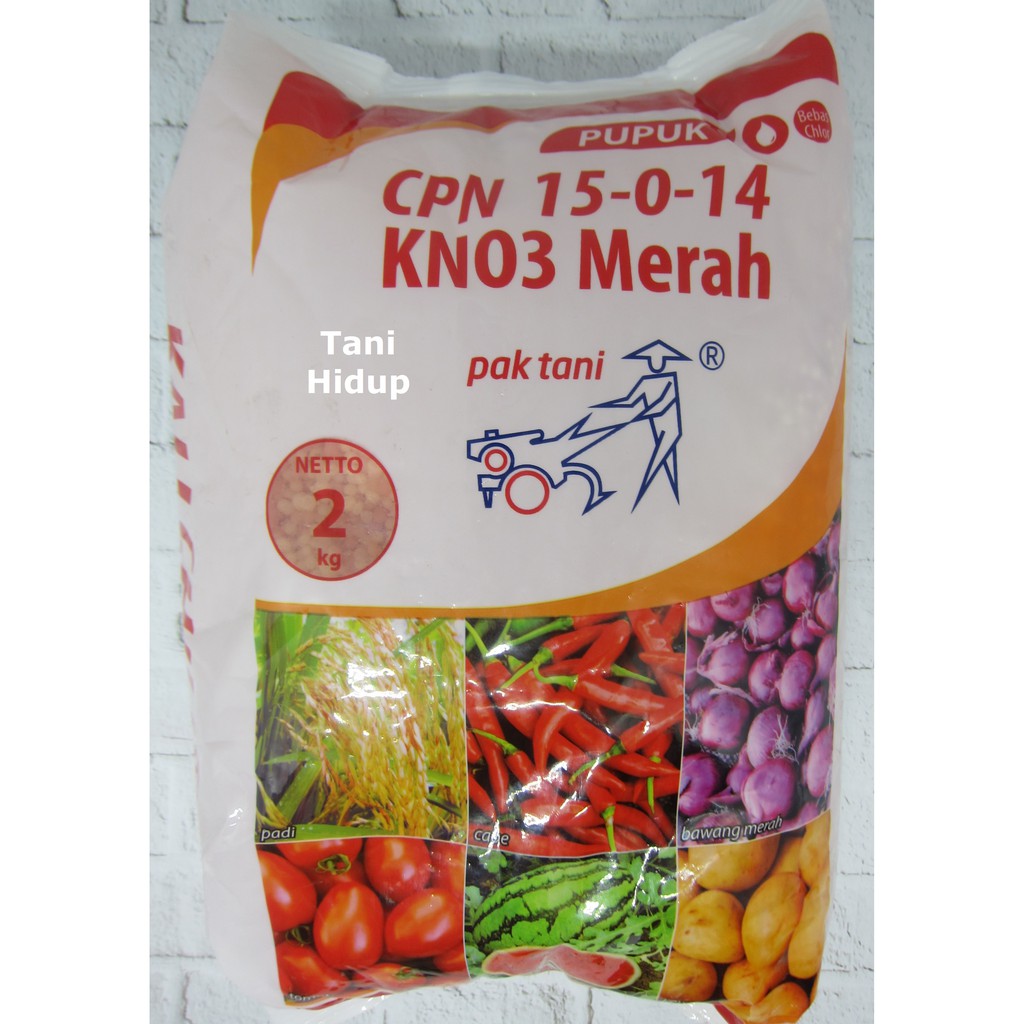Pupuk CPN KNO3 Merah Pak Tani kemasan 2 kg CV Saprotan Pupuk CPN KNO3 Merah Pak Tani kemasan 2 kg CV Saprotan