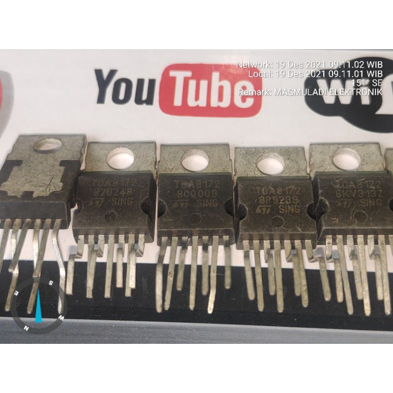 IC VERTIKAL TDA8172 CABUTAN TDA 8172 BEKAS BISA UNTUK GANTI LA78141 LA78040