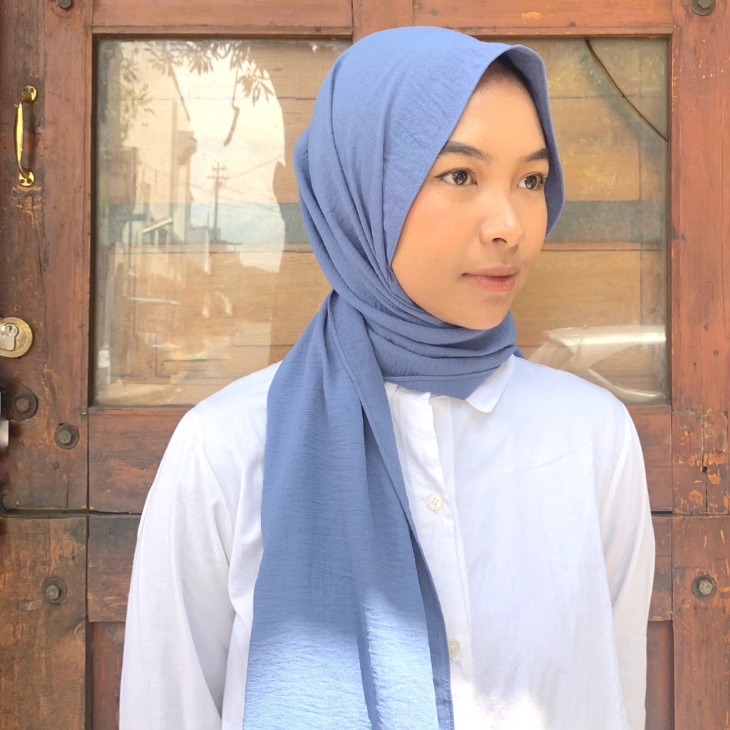 Jenna Pashmina Shawl Polos Crinckle