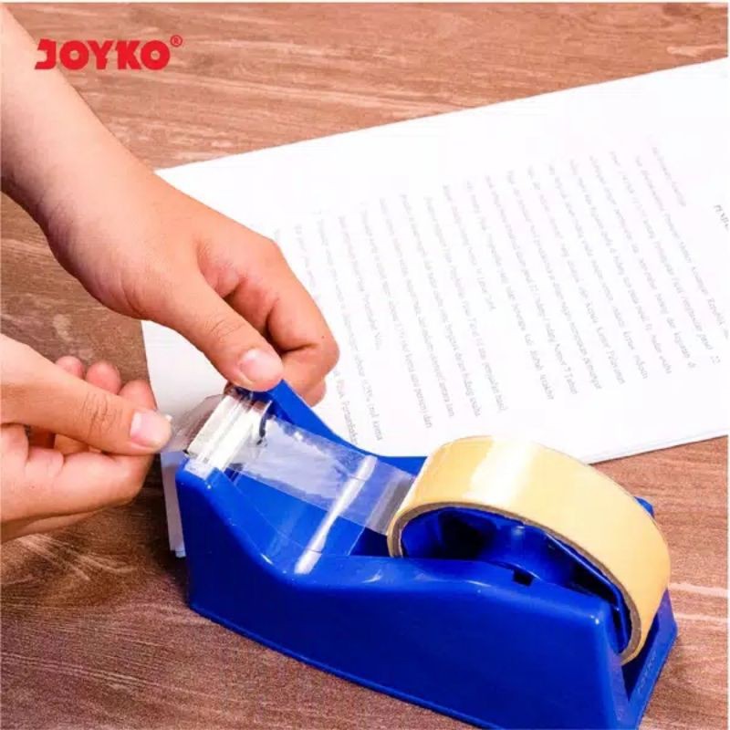 TAPE CUTTER UNTUK ISOLASI KECIL DAN SEDANG / TAPE DISPENSER Pemotong Pita Perekat Joyko TD-103