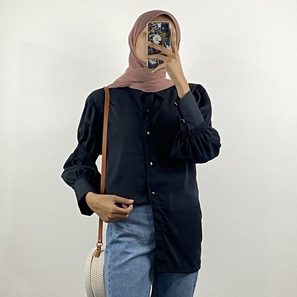 BEFAST - ZEC Blouse KANZEALEA / Thalia Basic Kemeja / Kemeja Wanita Casual / Kemeja Kantor / Atasan Wanita OOTD / Kemeja Kekinian