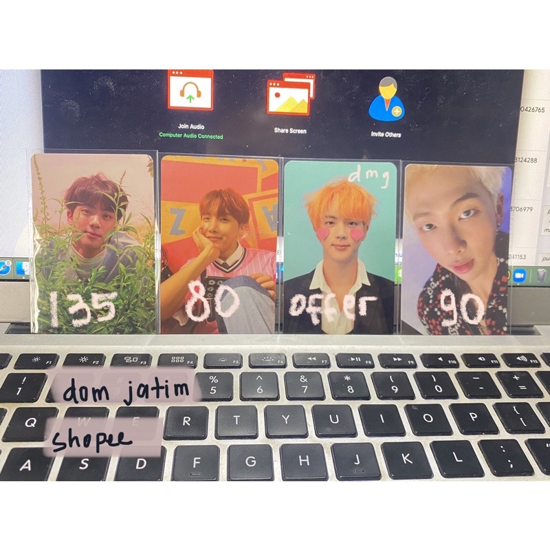 BTS PHOTOCARD PC LOVE YOURSELF JIN RM NAMJOON JHOPE