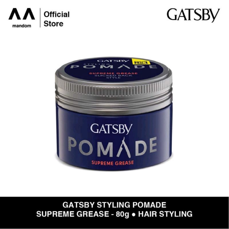 Jual GATSBY STYLING POMADE SUPREME GREASE 80GR Shopee Indonesia