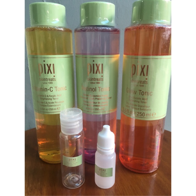 PIXI GLOW TONIC /Pixi Retinol tonic/pixi vitamin c tonic/pixi collagen tonic share in jar