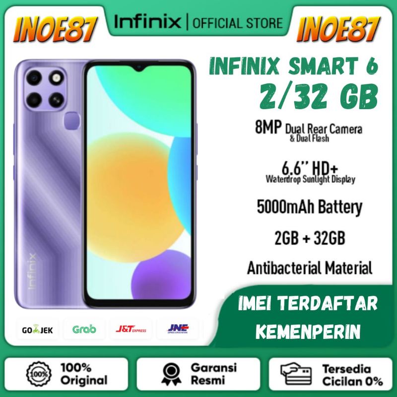 INFINIX SMART 6 2/32 Gb 5000Mah Battery Garansi Resmi-1