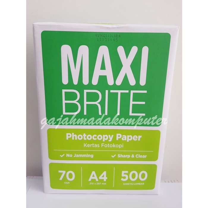 

(BISA COD) Kertas HVS A4 70 gr 70 gsm 70gsm 70gram MAXI BRITE
