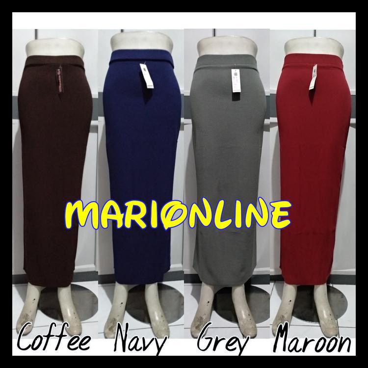 100%TERLARIS ROK SPAN PANJANG KULIT JERUK SUPER 100% TERMURAH