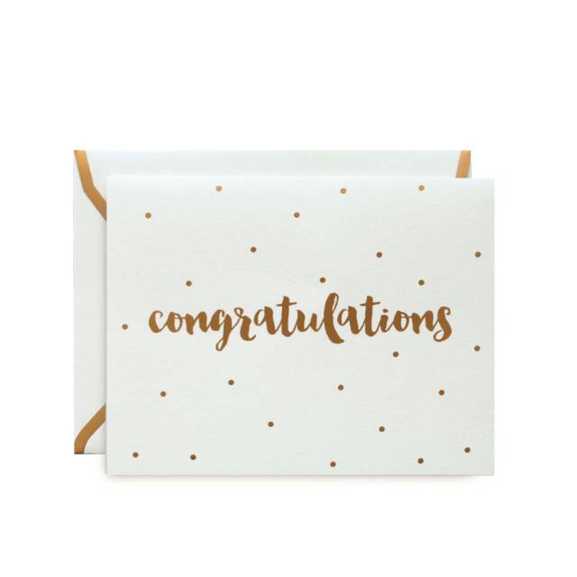 

Gold Foiled Congratulations Card