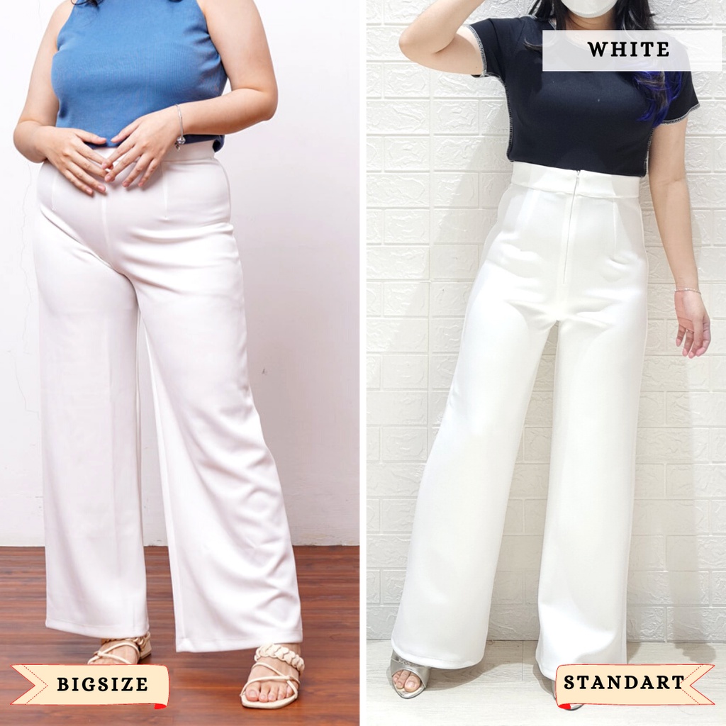 ready 5383 prime high waist culottes scuba standart bigsize long cullotes