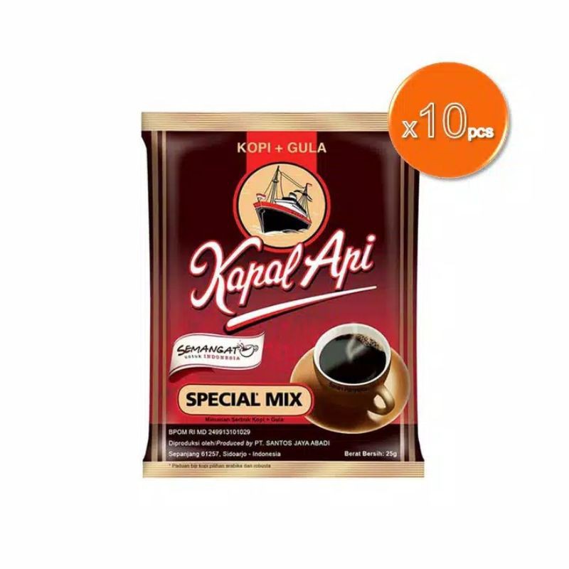 

Kopi kapal api special mix 1 renceng isi 10pcs