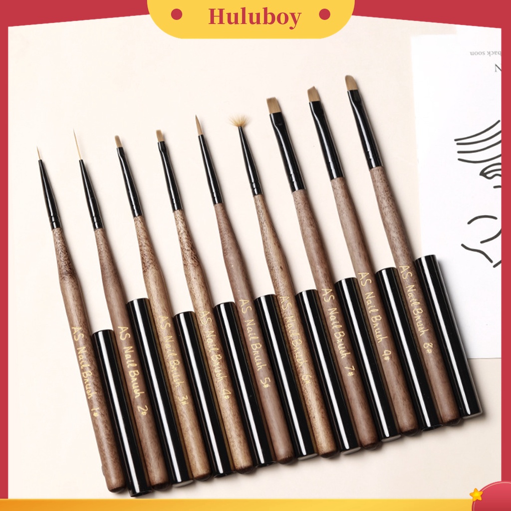 Huluboy Huluboy♡ Brush Liner Kuku Anti Slip Reusable Untuk Manicure