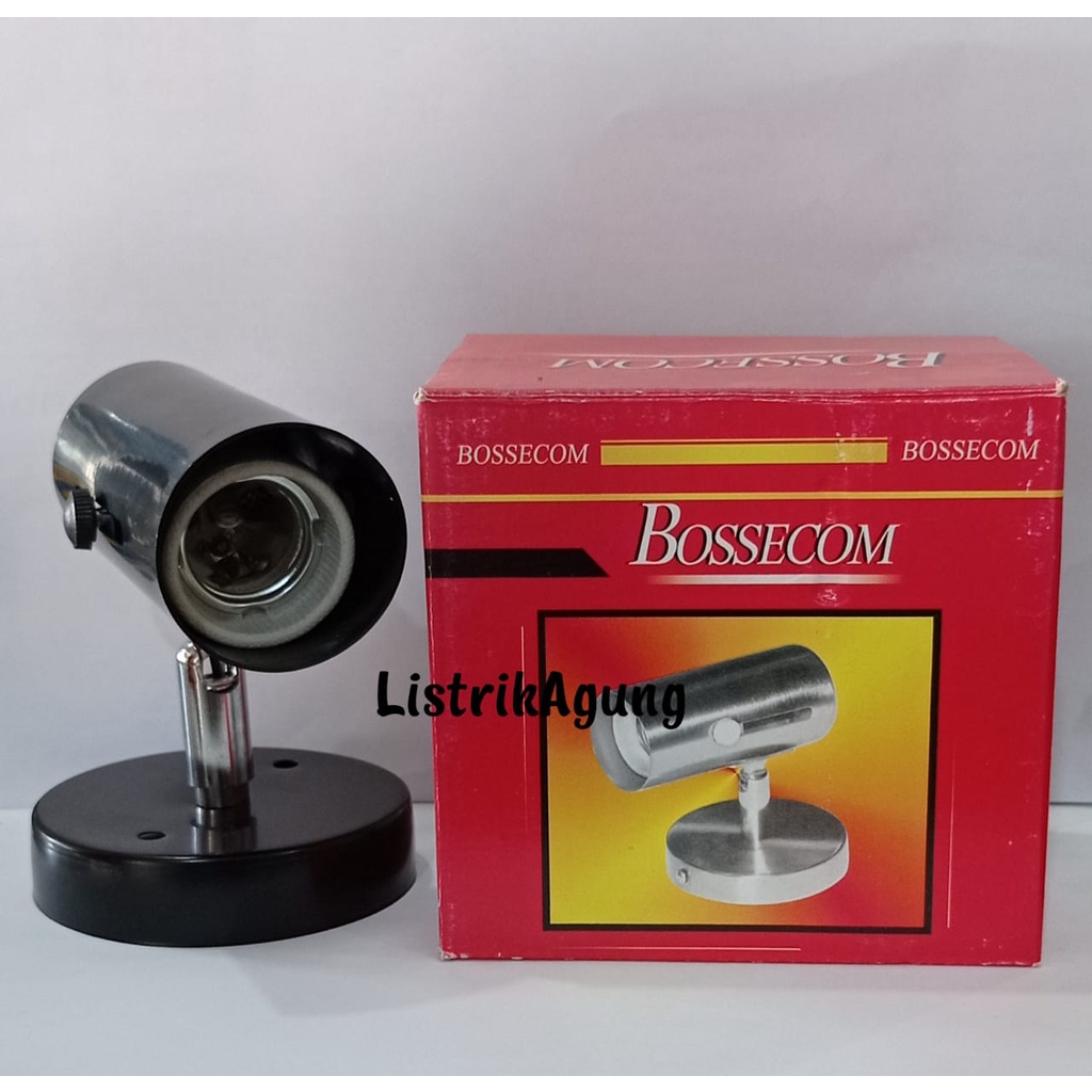 Kap Rumah Lampu Fitting Sorot Fitting e27 Tempel Hitam &amp; Putih Grosir