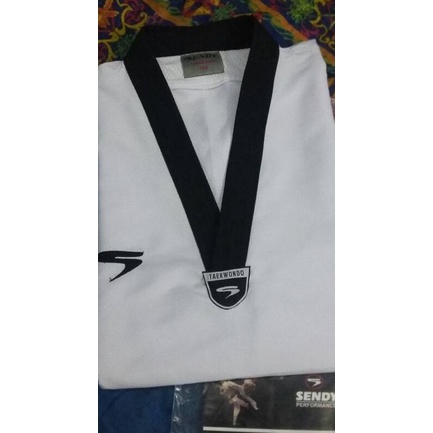 Dobok (Baju Taekwondo) Sendy Fighter Diamond One. Kerah hitam