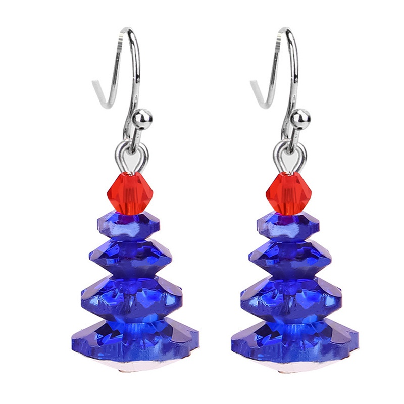 Fancyqube Anting Kristal Kuarsa Bentuk Pohon Warna-Warni Untuk Wanita