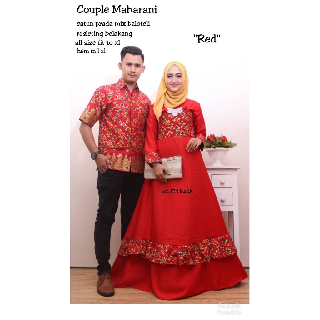 GROSIR BATIK GAMIS COUPLE MAHARANI