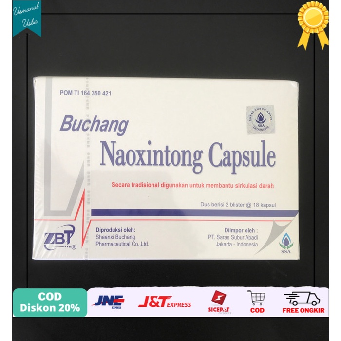 

◾COD◾ Buchang nao xin tong / naoxintong capsule / obat stroke