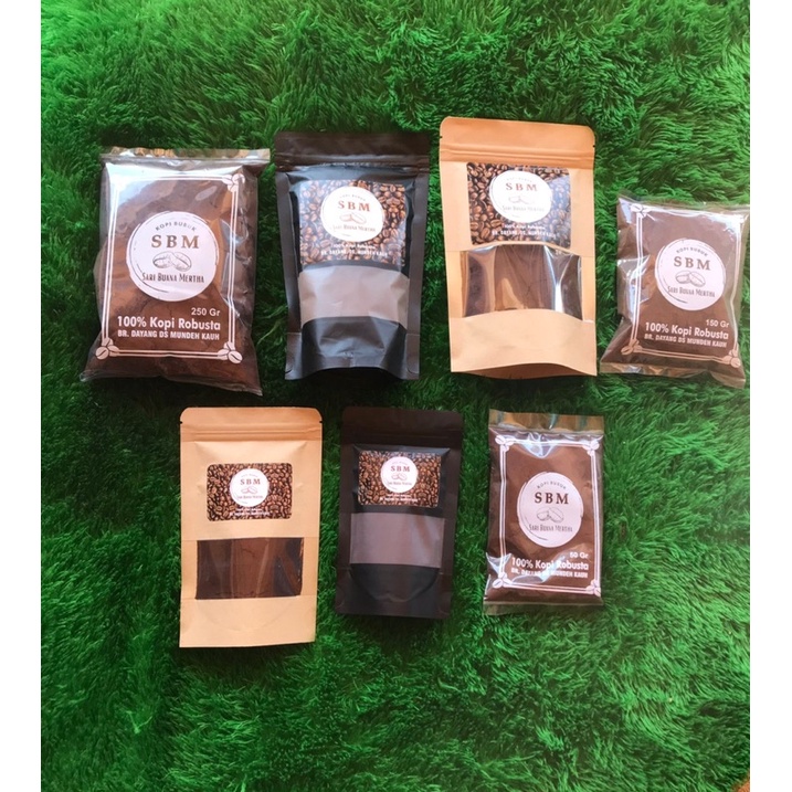 

Kopi Hitam Murni 100% - Kopi Bubuk Robusta Asli Bali 150gr