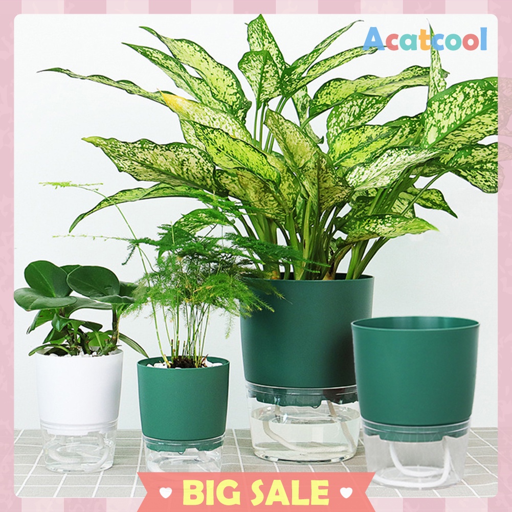 Lazy Automatic Absorbing Flower Pot Self Watering Planter Hydroponic Potted