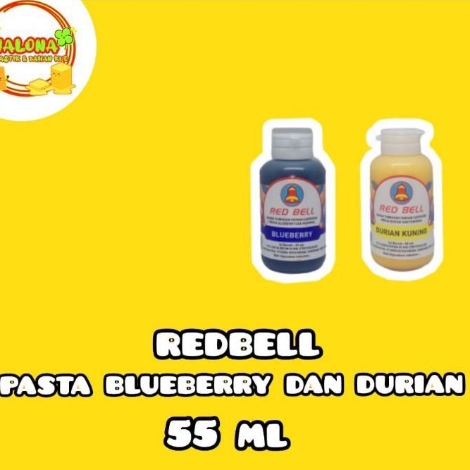 

Pasta Red Bell Blueberry Dan Pandan 55ml