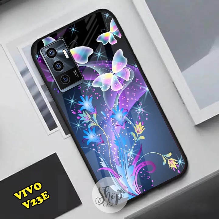 Softcase Glass Vivo V23e - Case Vivo V23e - Case Lucu - case Vivo V23e - kesing Vivo V23e - softcase