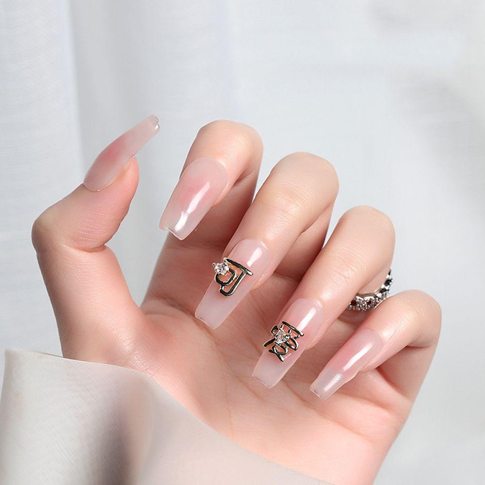 MXBEAUTY New Year Nail Art Fall/Winter Rich Letter Gold Money Fortune Tahun|Dekorasi Nail Art DIY