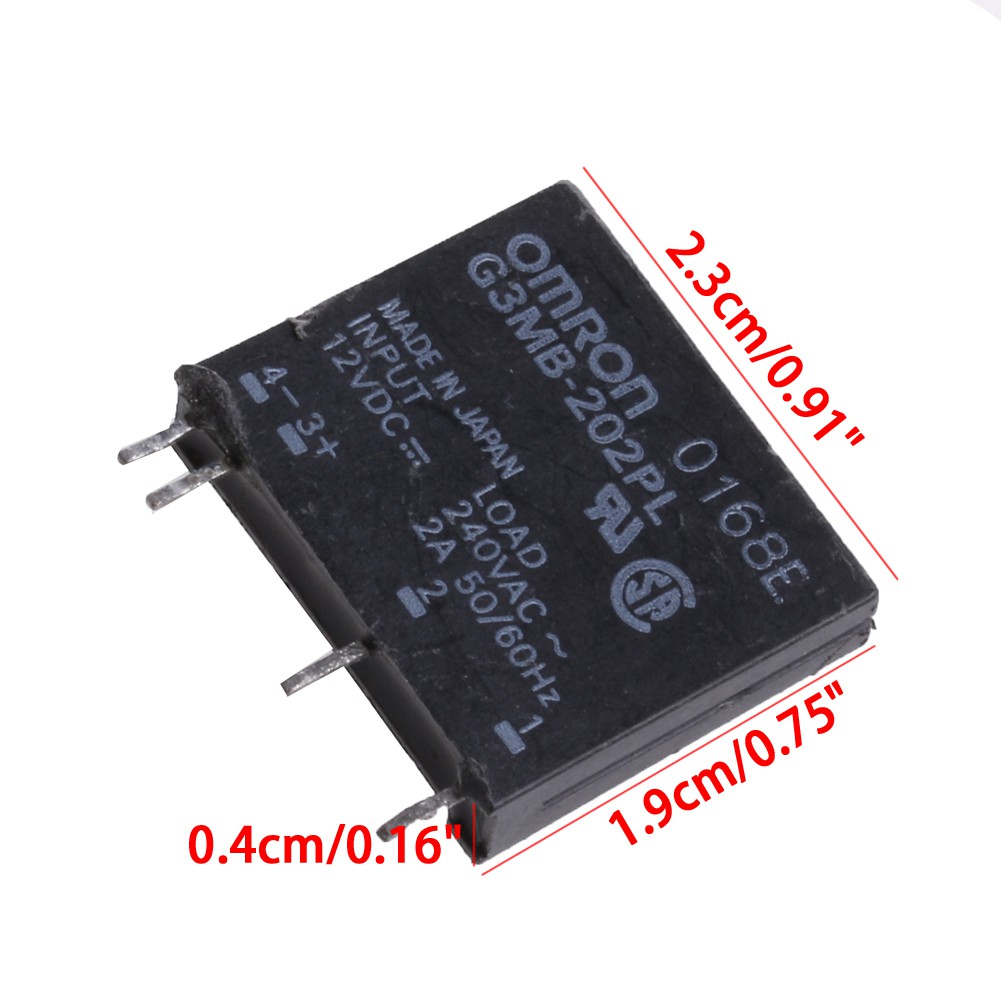 Solid State Relay G3MB-202P DC-AC PCB SSR In 12V DC 240V AC 2A