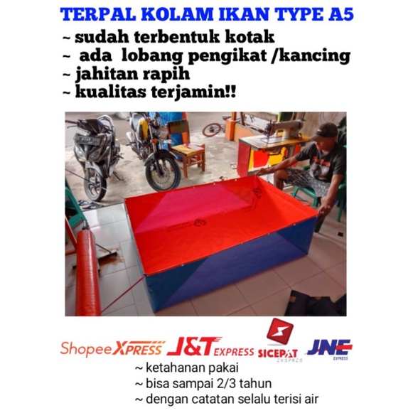 terpal kolam ikan / kolam terpal / terpal kolam