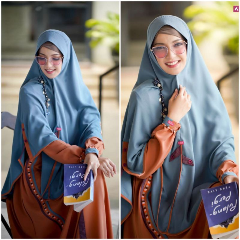 GAMIS AULIA FASHION TERBARU SHAQEENA TERACOTA LIMITED EDITION