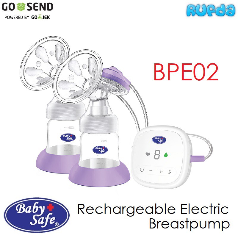 Baby Safe BPE02 Double Rechargeable Electric Breastpump Portable