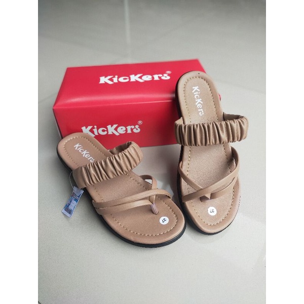 SANDAL WANITA KICKERS TERBARU JAPIT SLOP BAN2