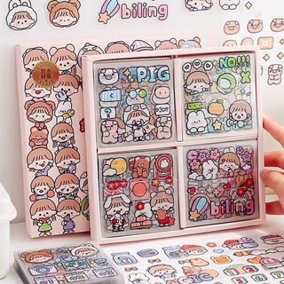 

1pcs aesthetic tumblr rabbit girl stickers (min belanja 10rb)(liat deskripsi)