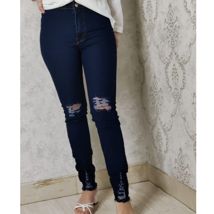 CATHERINE-JEANS MOTIF SOBEK 1/JEANS WANITA/CELANA WANITA TERBARU