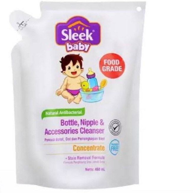 ORIGINAL SLEEK CUCI BOTOL BABY 450 ML SABUN CUCI BOTOL SLEEK DOT BAYI REFILL 450ML SLEK CUCI BOTOL