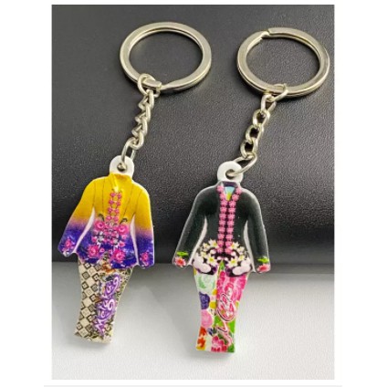 Gantungan Kunci Arab Saudi Unik Key Chain dan Motif Baju Logam