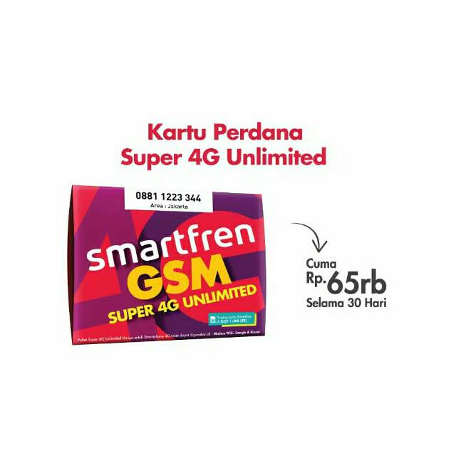 Kartu Perdana Gsm Unlimited 75rb Shopee Indonesia